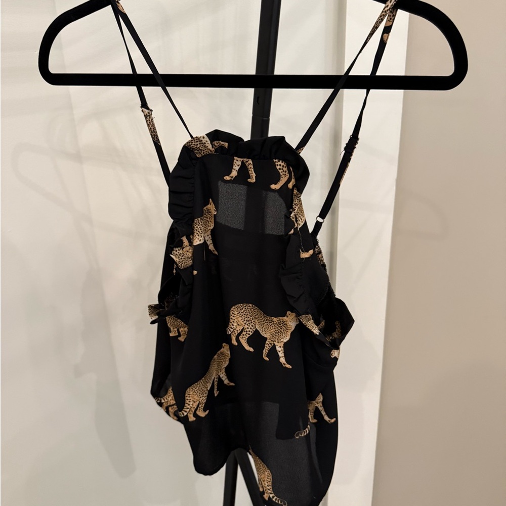 Buddy Love Black and Gold Cami Top